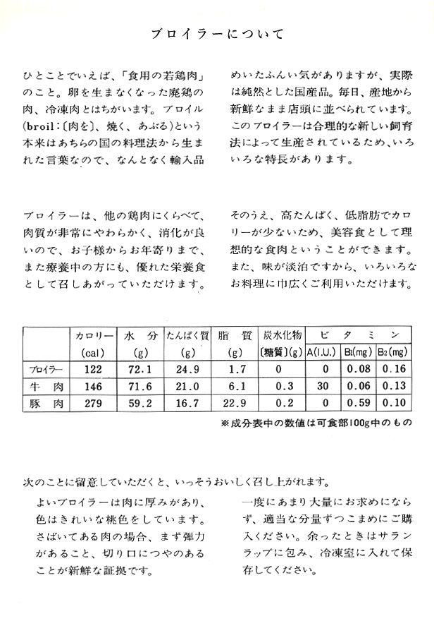 鶏肉エトセトラ